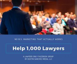 Help 1,000 Lawyers - Lawyers Only Facebook Group